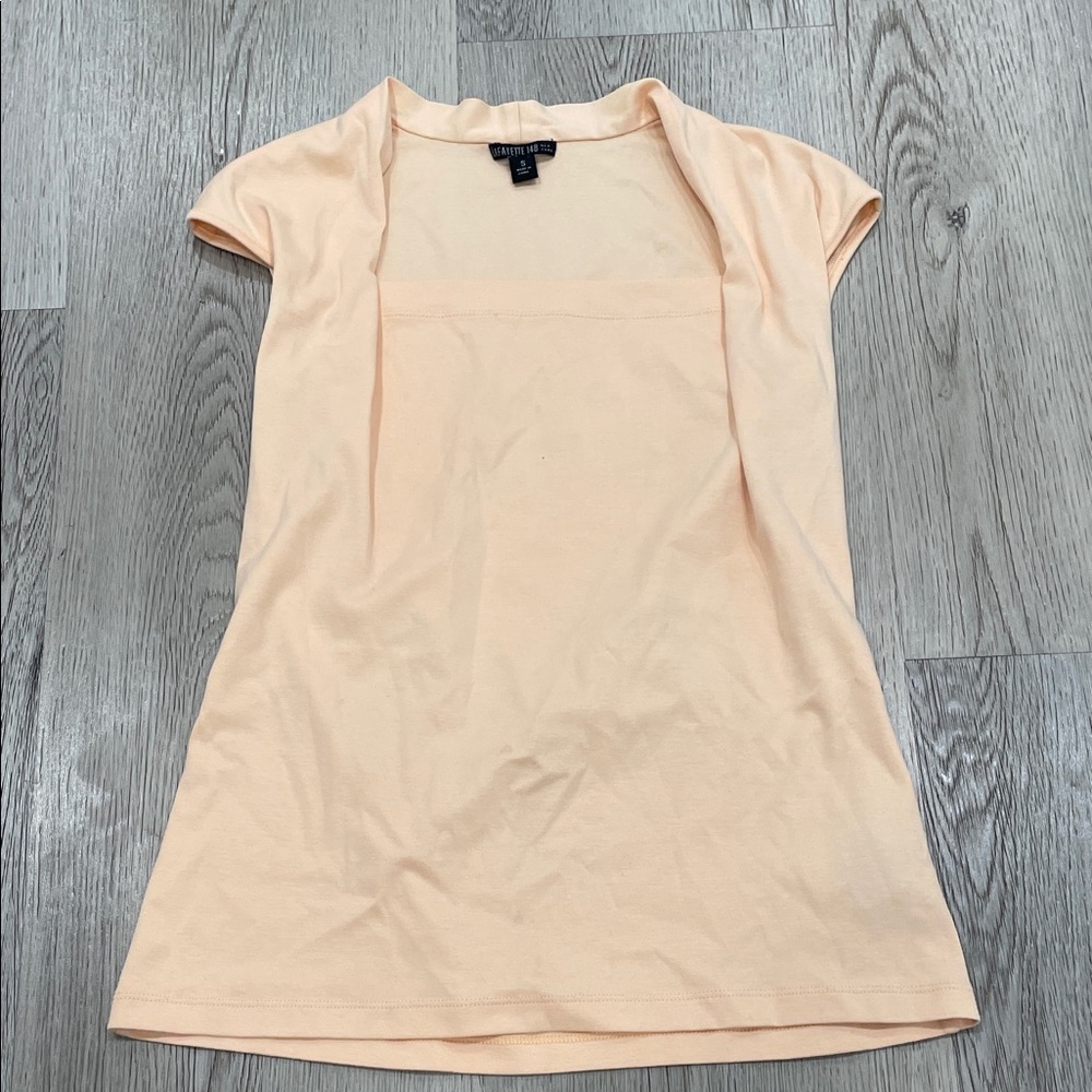 Lafayette 148 New York Peach Short Sleeve Top
